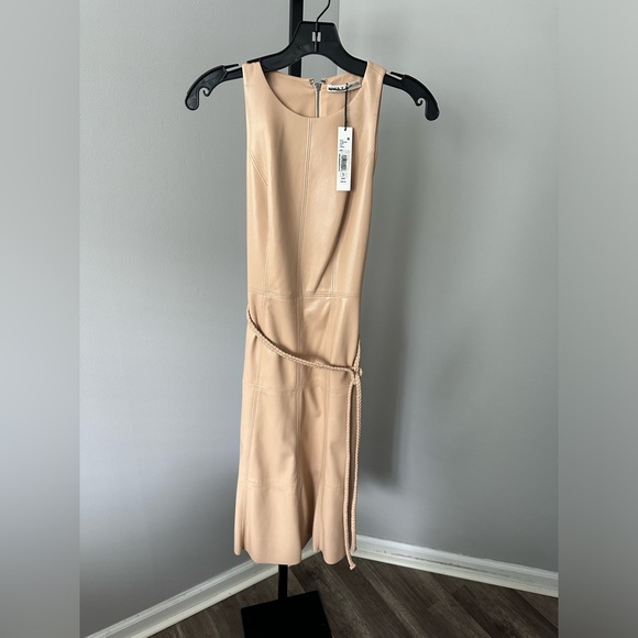 Alice + Olivia Leandra Vegan Leather Midi Dress $440 - Picture 5 of 7